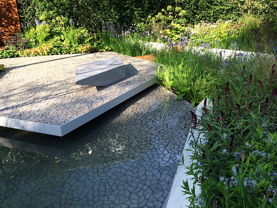 Cracked Earth Concrete Floor Tile debuts at RBC Waterscape Garden