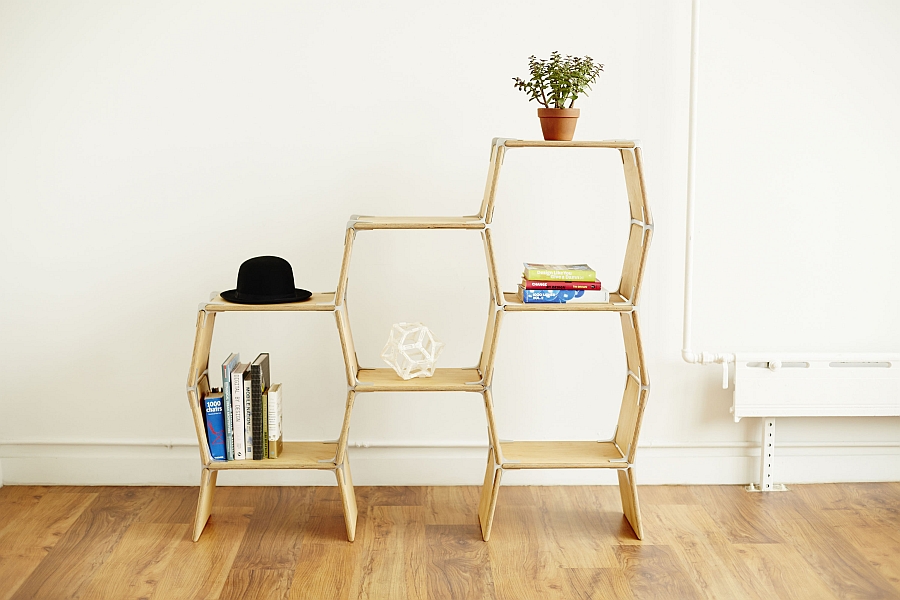 Create your own personal shelf design with Modos Modular Furniture System