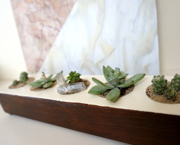 DIY painted succulent planter