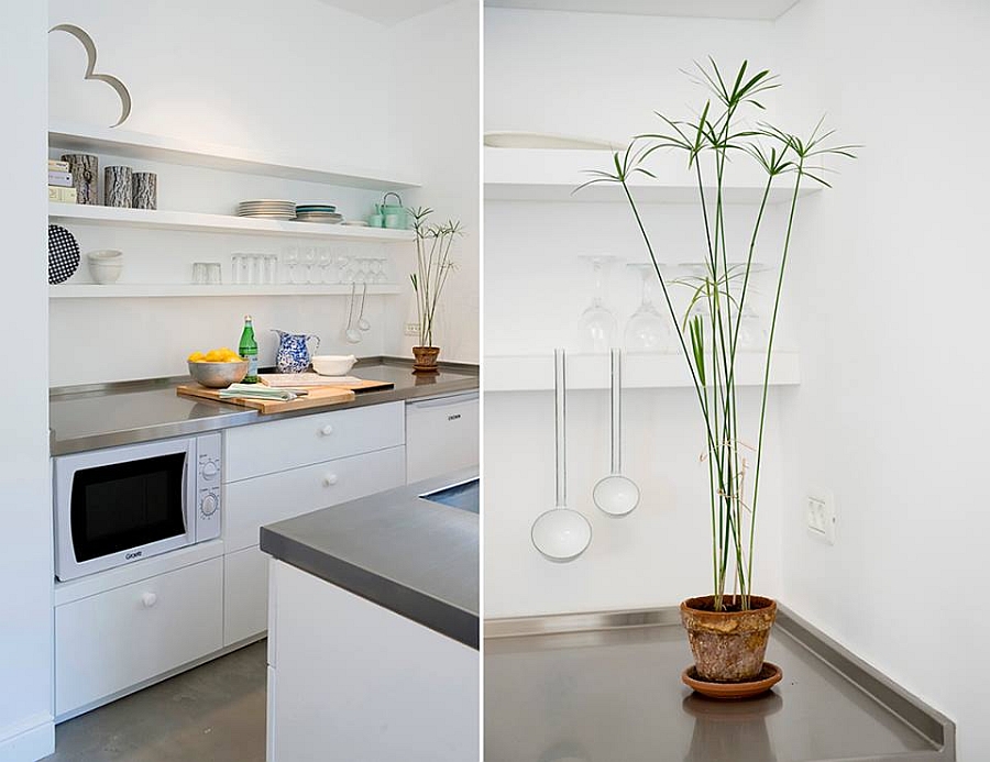 Decorating the kitchen with some natural green