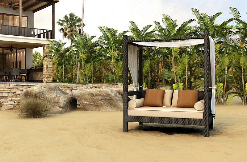 Exclusive Hampton Outdoor Canopy Day Bed by Forever Patio