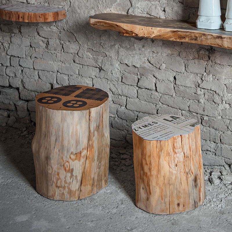 Tree Trunk Decor Ideas Tables Stools Mirrors And Floating Shelves