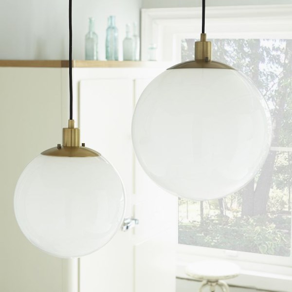 Globe pendant lights