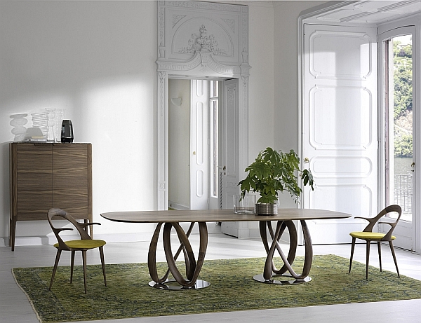 Infinity Dining Table with Ingenious Base