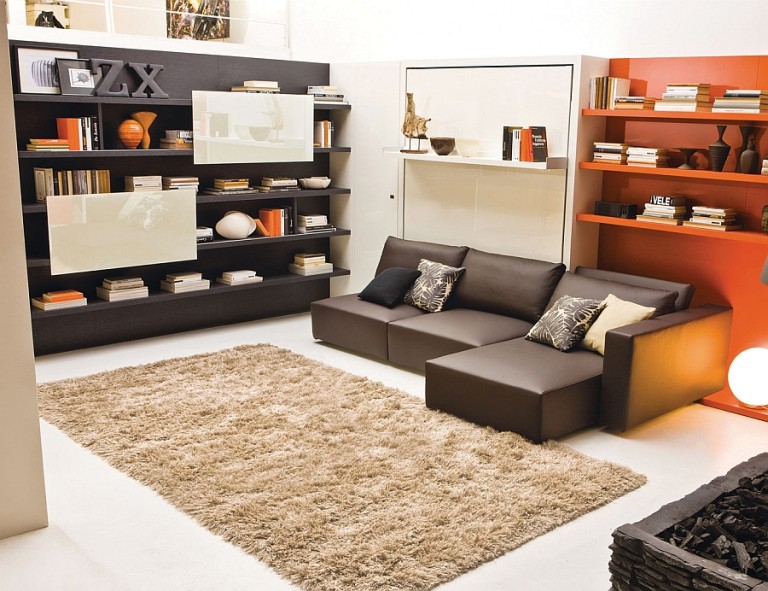 multifunctional furniture murphy bed over sofa