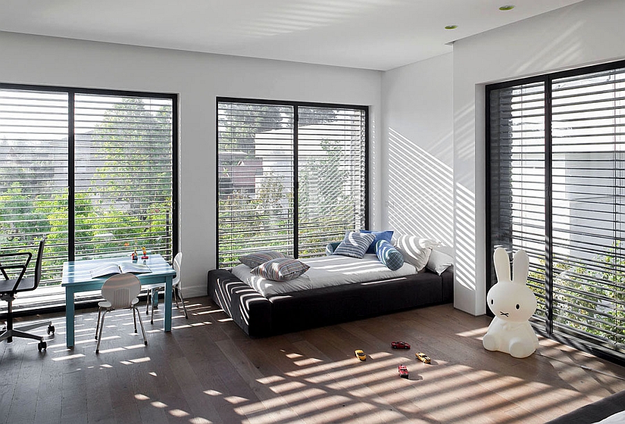 Kids bedroom in simple neutral hues