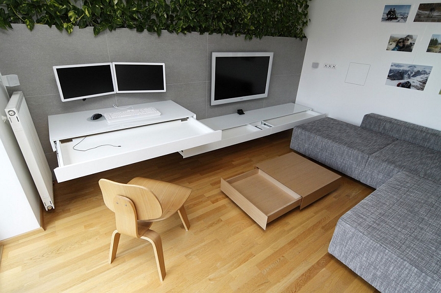 Living Room of the small  Bratislava apartment