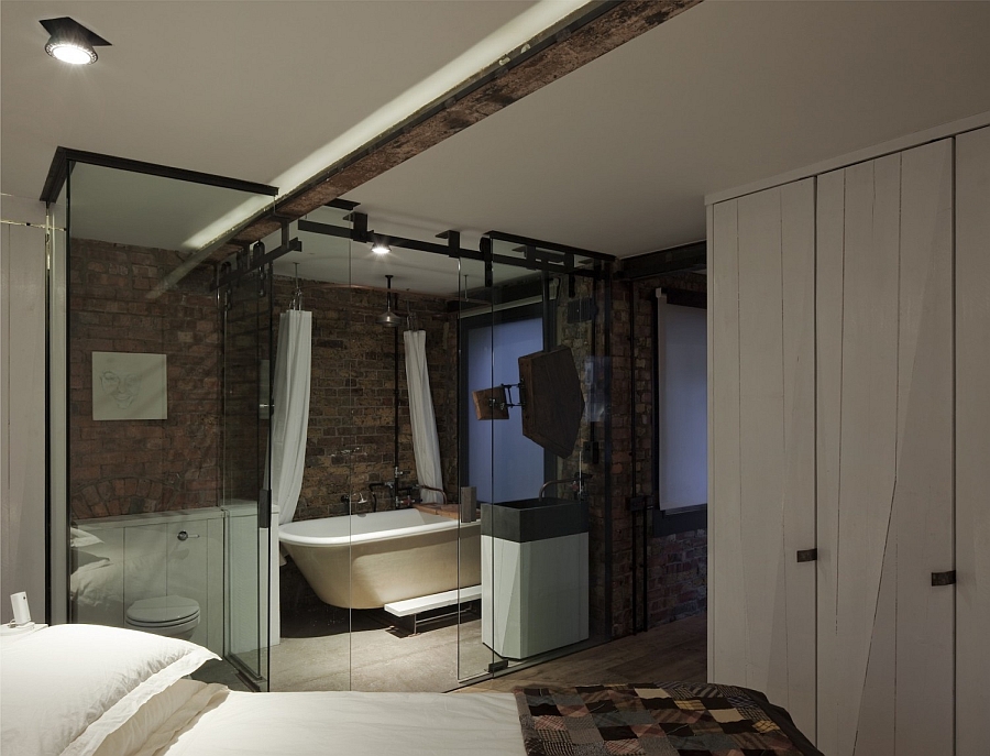 Lovely recessed lighting in the bedroom and en-suite bath