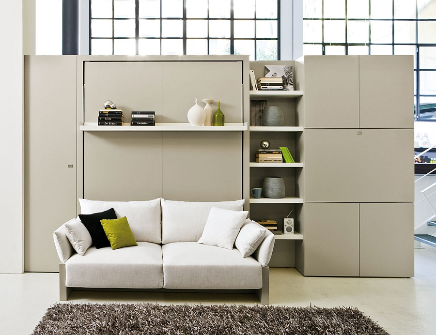 Transformable Murphy Bed Over Sofa Systems That Save Up On Ample Space