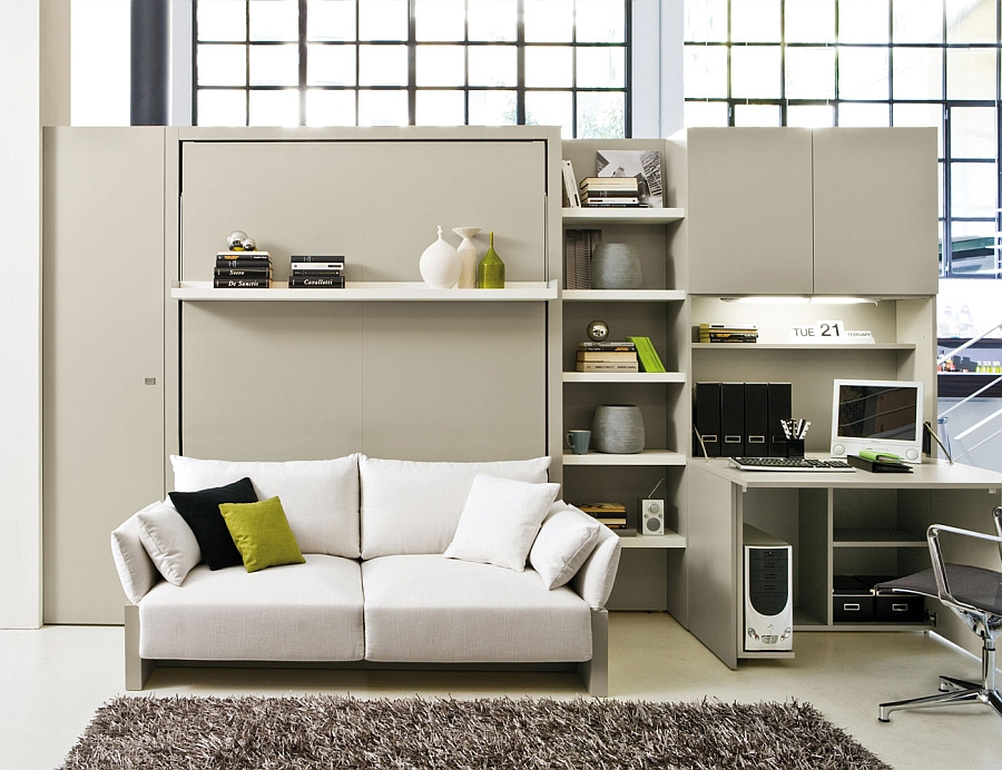 Modern Murphy Bed With Desk