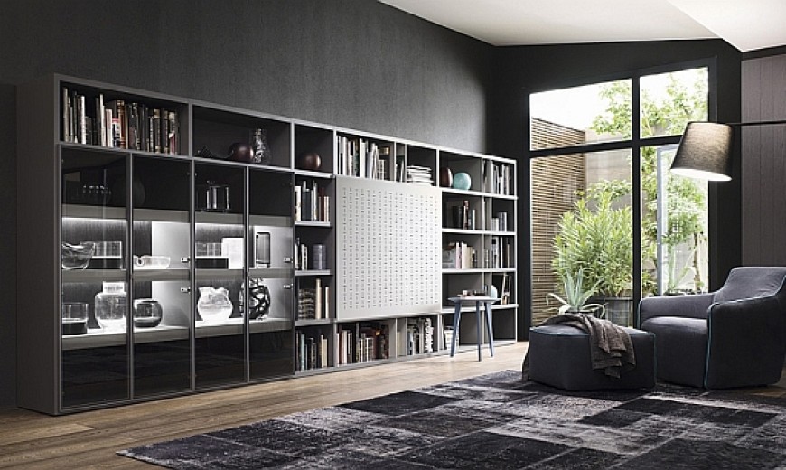 Contemporary Living Room Wall Units For Those Who Love Their Books!