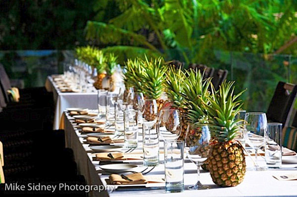 Pineapple table centerpiece