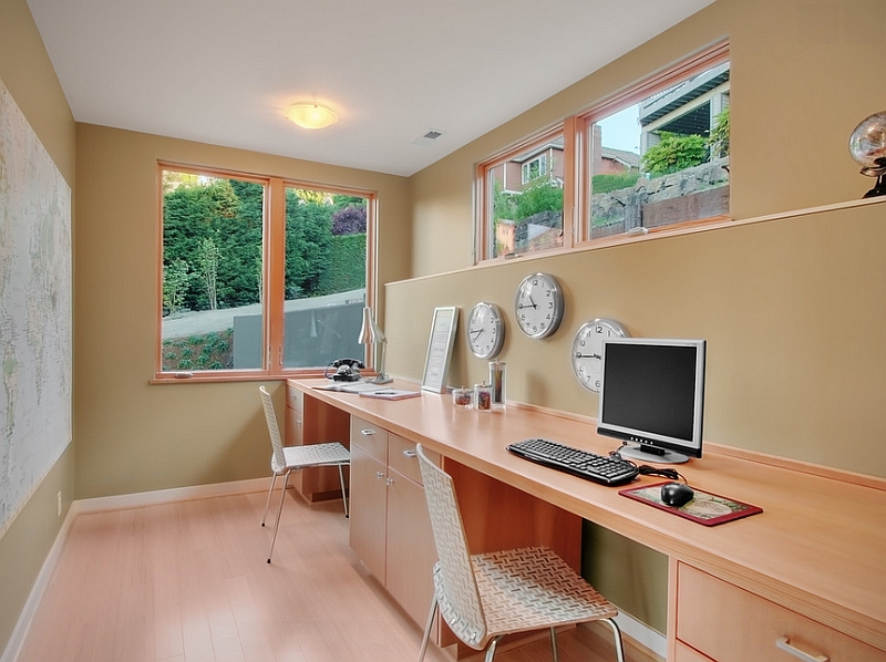 Basement Home Office Design And Decorating Tips