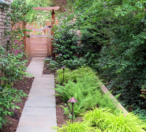 Soothing pathway leading to the gate