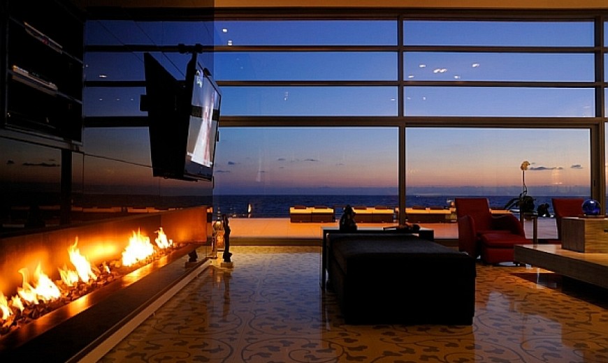 How About Putting The TV Above The Fireplace?