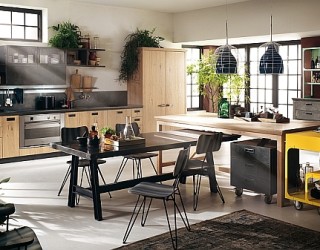 Sophisticated Modern Modular Kitchen With A Dash Of Vintage Charm!