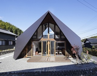 Creative Origami House In Japan Combines A Distinct Silhouette With Modern Minimalism