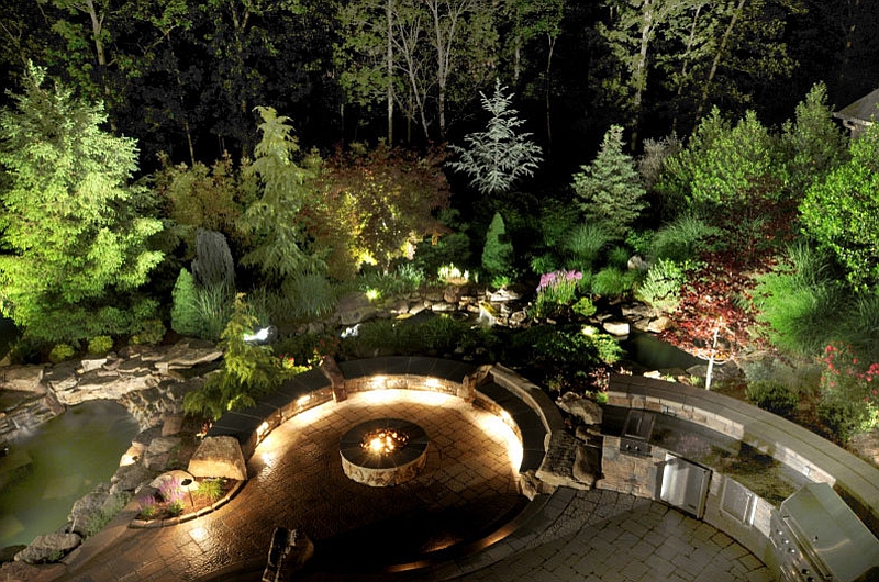 Using colorful LED lighting to create a snazzy outdoor space