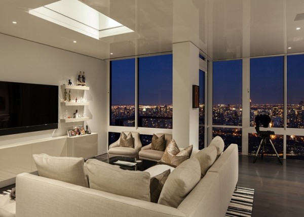 Scintillating Views And Smart Lighting Shape Posh Manhattan Penthouse ...