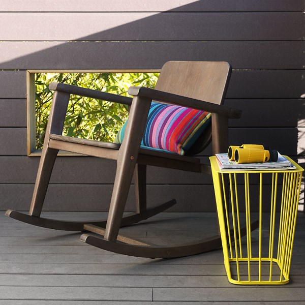 Yellow wire side table