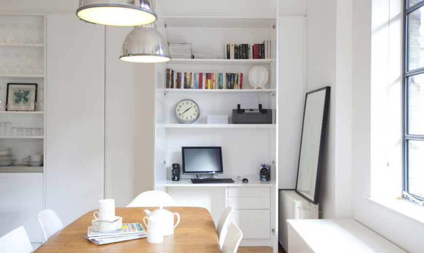 Sleek and Space-Saving Hidden Desk Furniture