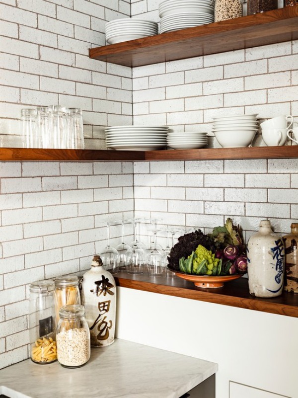 industrial-kitchen corner shelf