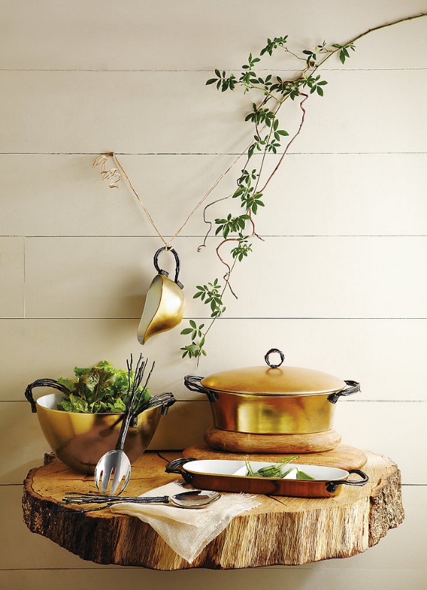 tree trunk floating shelf