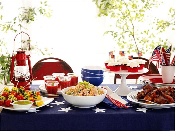 4th of July party table