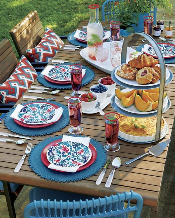 4th of July table setting by Crate & Barrel