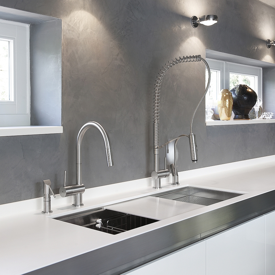 Exquisite Kitchen Faucets Merge Italian Design With Elegant Aesthetics