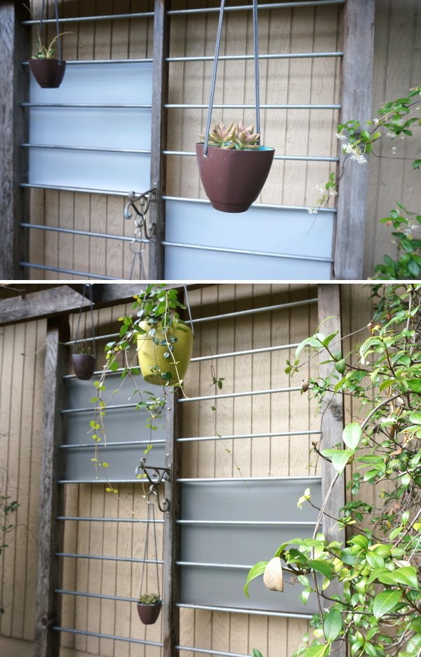 A trellis evolves to a darker shade of gray