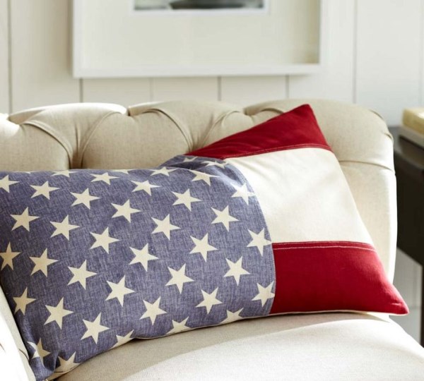 American flag pillow cover