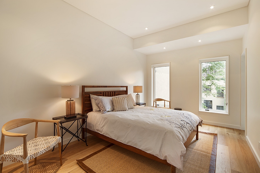 Beautiful bedroom of the NYC family house in West Village