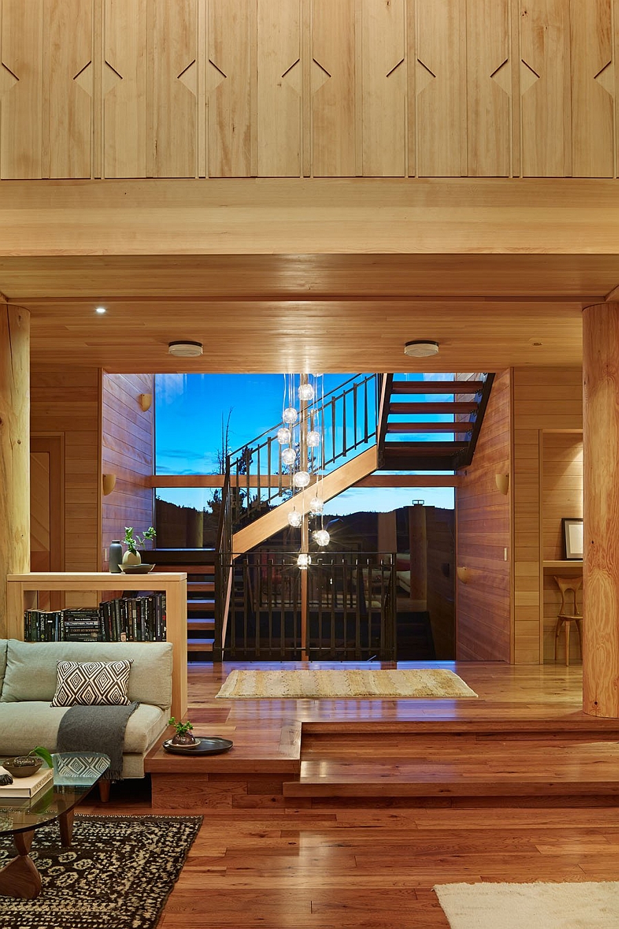 Beautiful lower level of the stylish residence inside California's Ski Resort