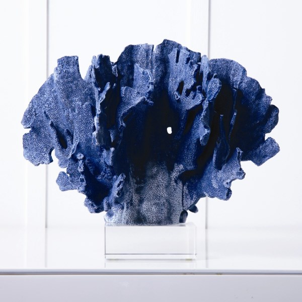 Blue coral sculpture
