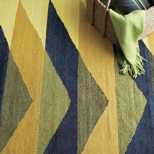 Bold geometric rug