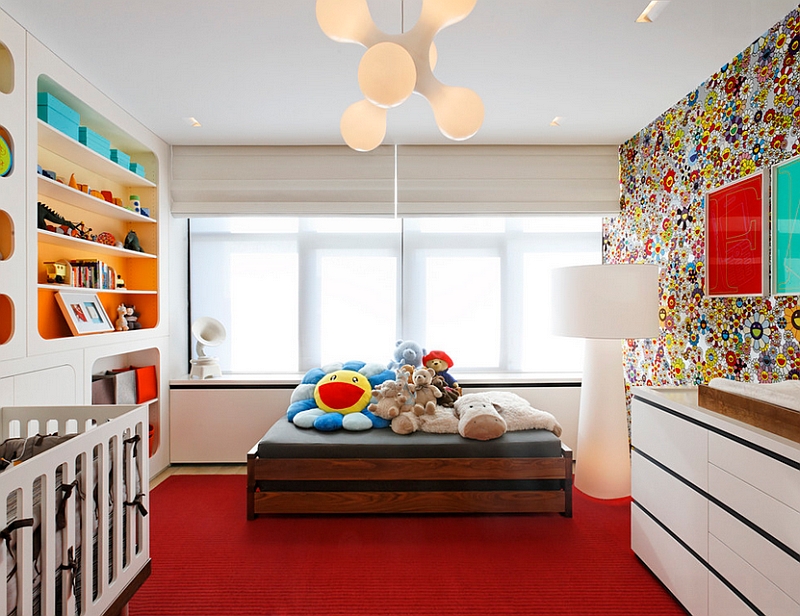 Colorful kids' room is energetic and stylish