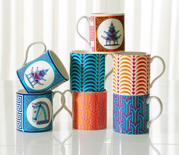 Colorful mugs from Jonathan Adler