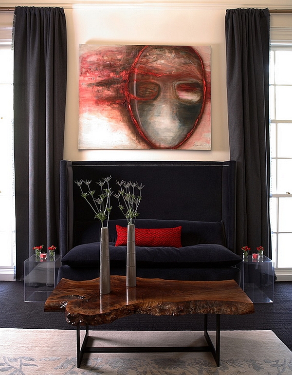 Red, Black And White Interiors: Living Rooms, Kitchens, Bedrooms