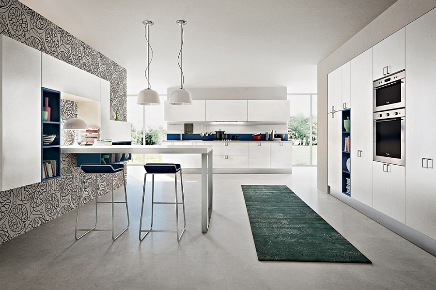Cool kitchen compositions also includes smart dining nooks