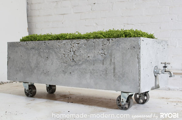 DIY concrete planter