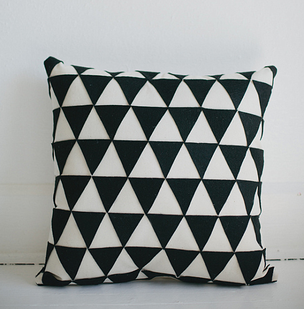DIY geometric pillow