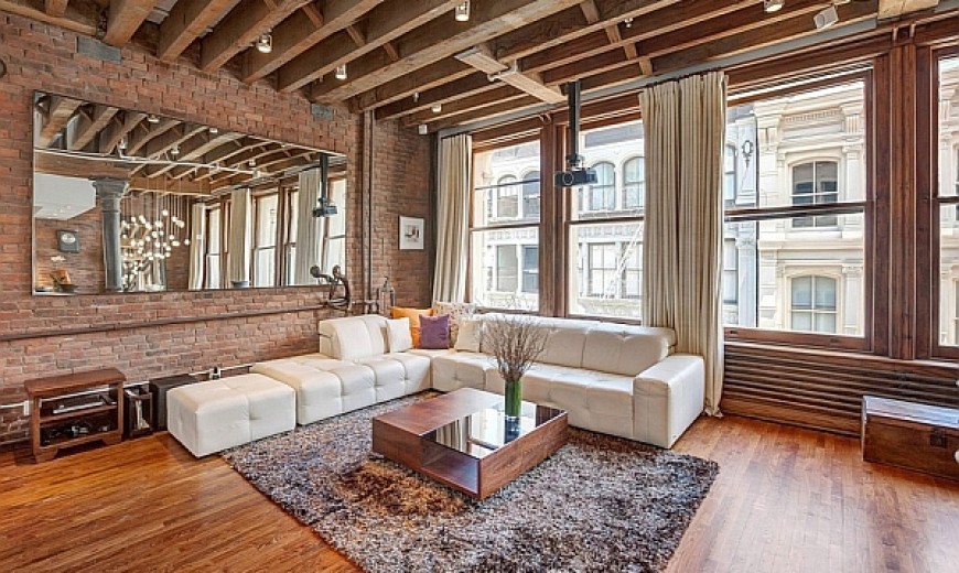 Cozy New York City Loft Enthralls With An Eclectic Interior Wrapped In Brick