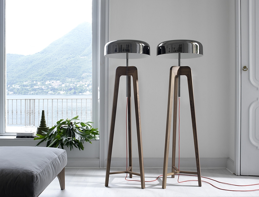 Exclusive floor lamps with Tin-Plated Shade