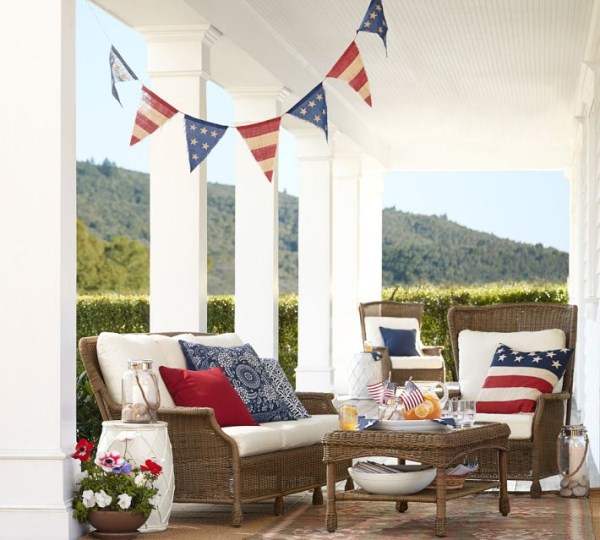 Fourth of July decor from Pottery Barn