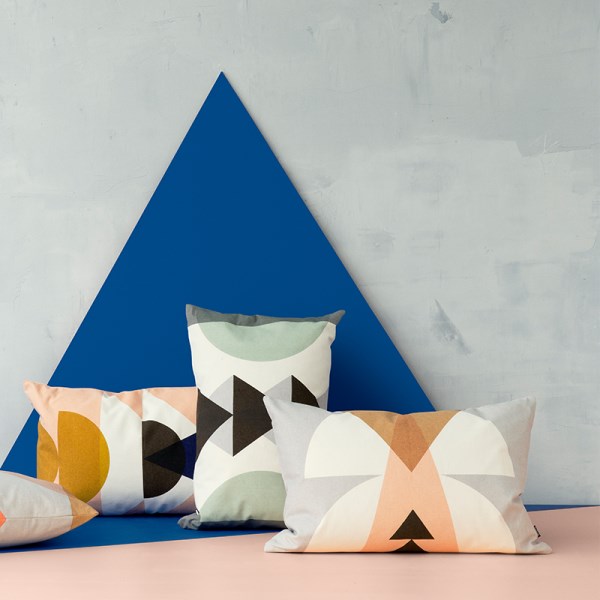 Geometric pillows from ferm LIVING