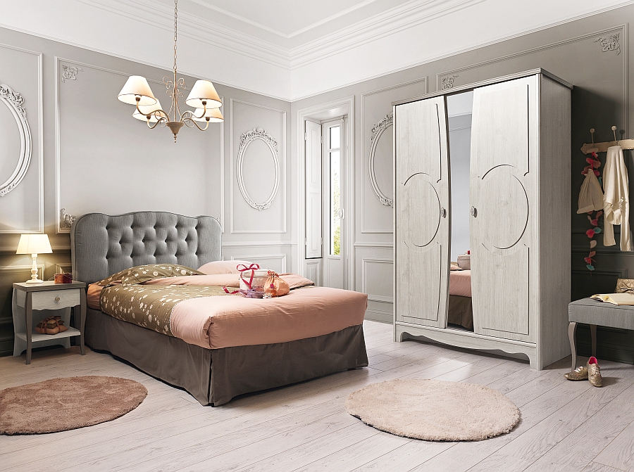 Girl's bedroom inspired by the classic Louis XV Era and some contemporary French flair!