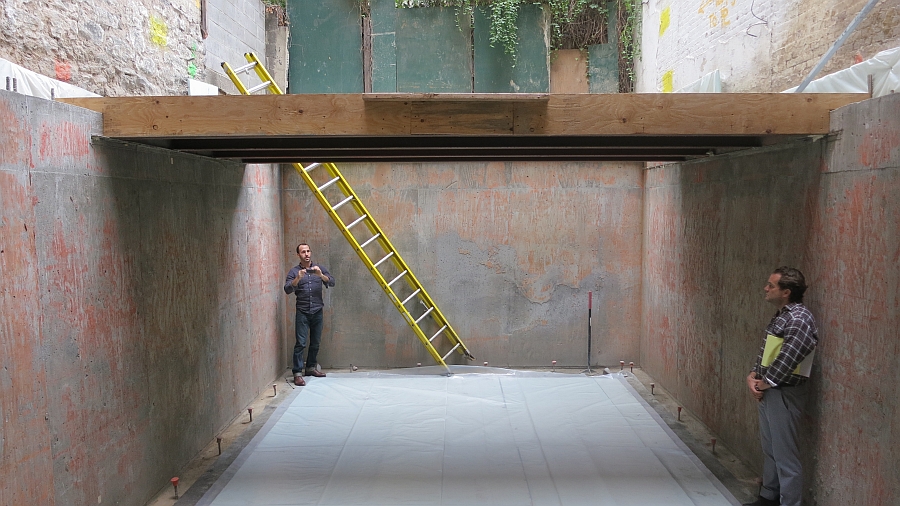 Historic townhouse under renovation