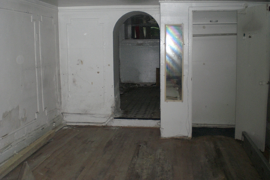 Interior of the house before renovation