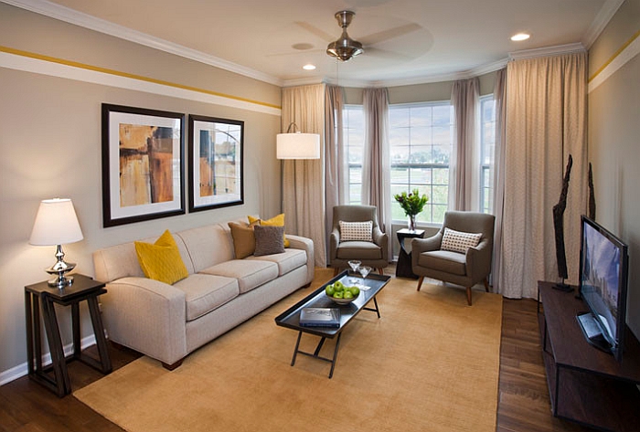  Gray  And Yellow Living  Rooms  Photos Ideas  And Inspirations